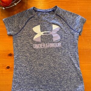 Under Armour Kids Blue Heather Tee